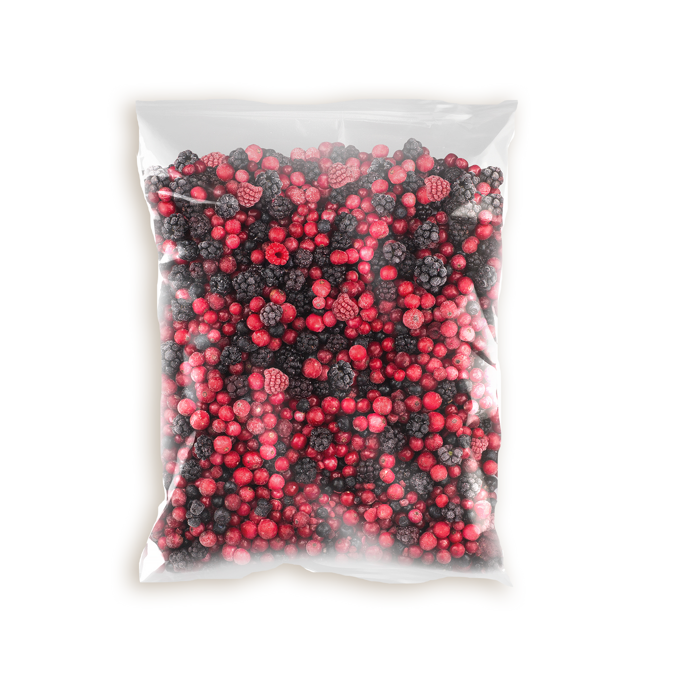 Frutas del bosque congeladas.