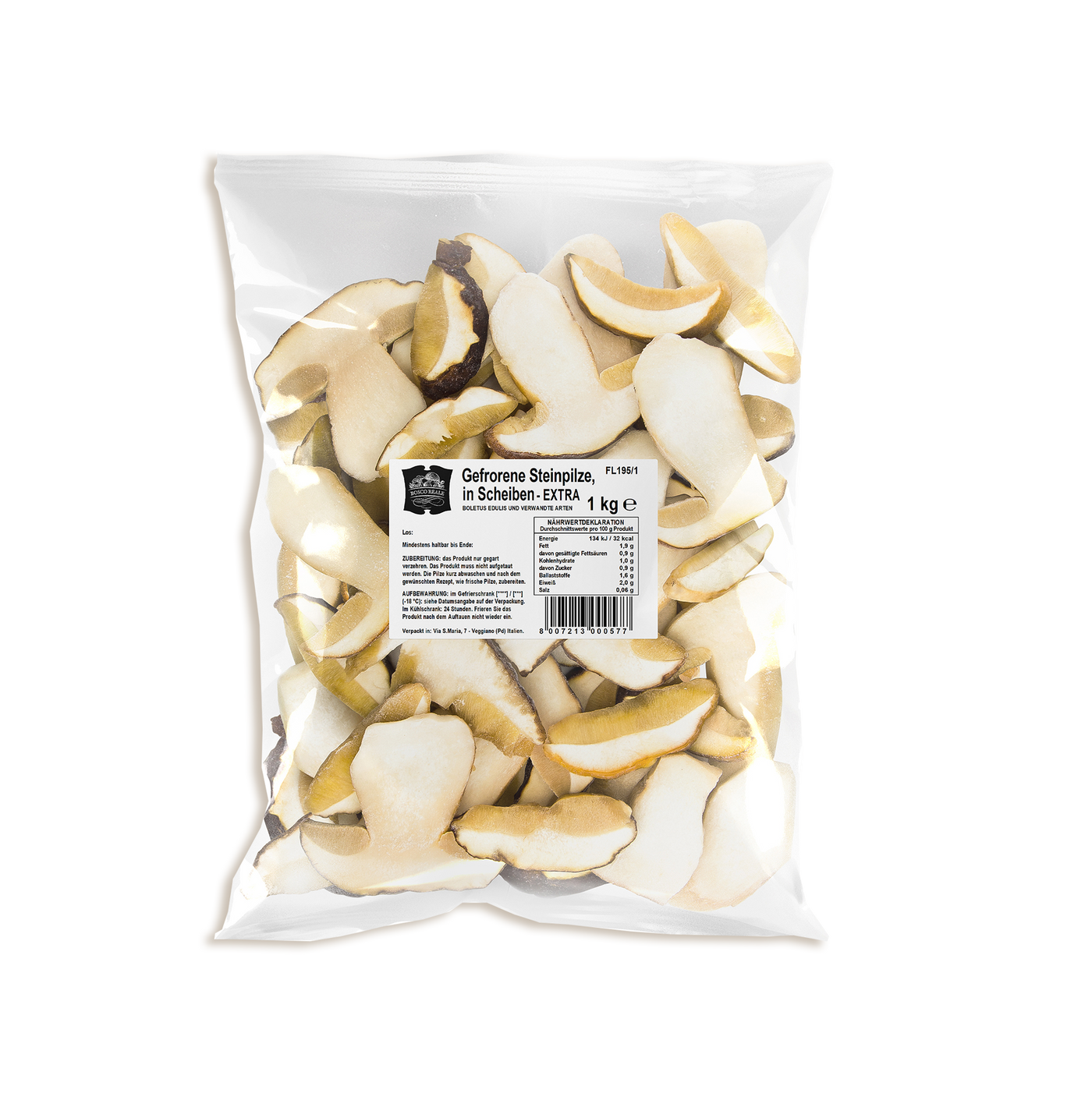 Porcini cortados a láminas