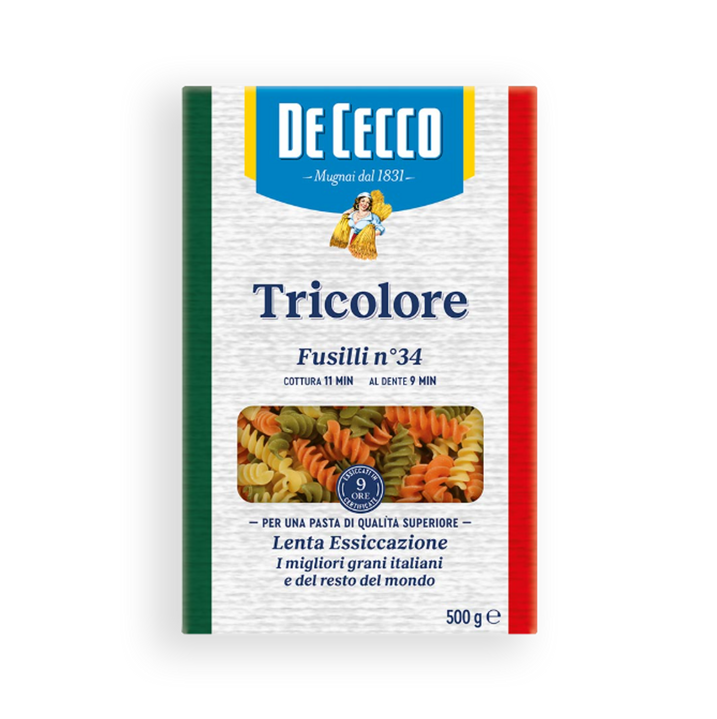 Fusilli tricolore