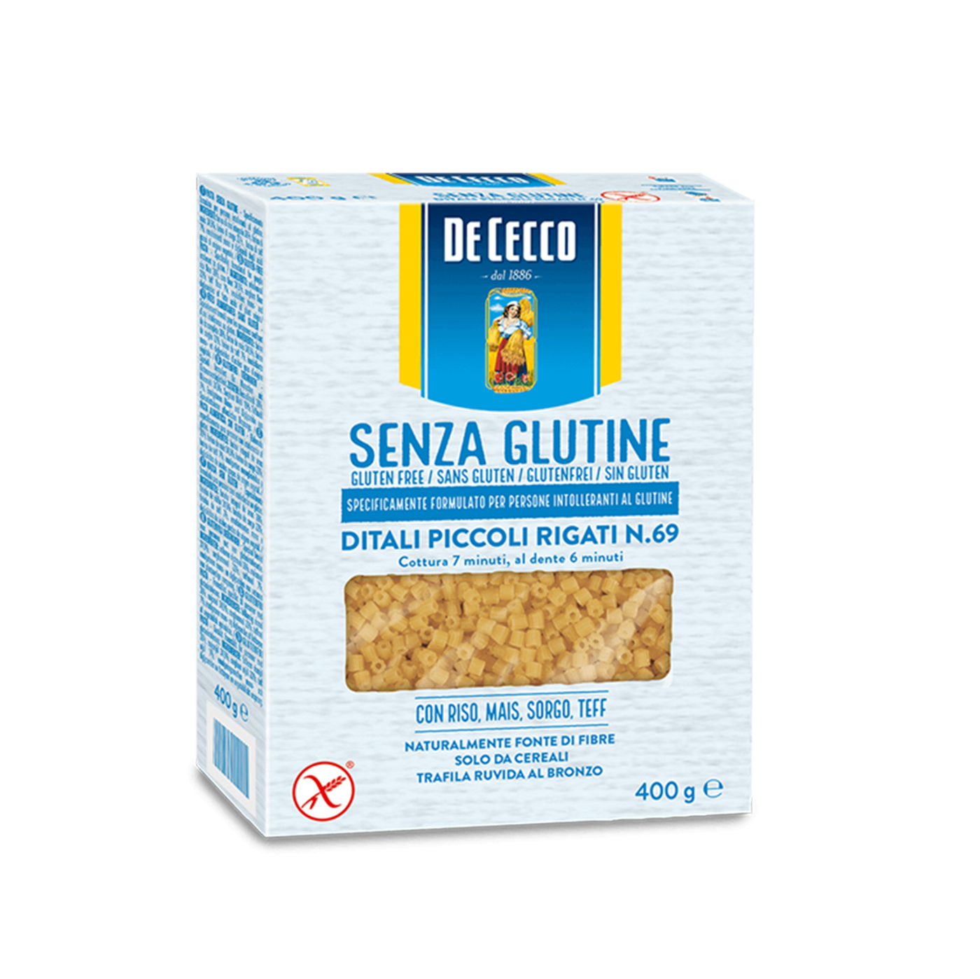 Ditali piccoli rigati n.69 sin gluten