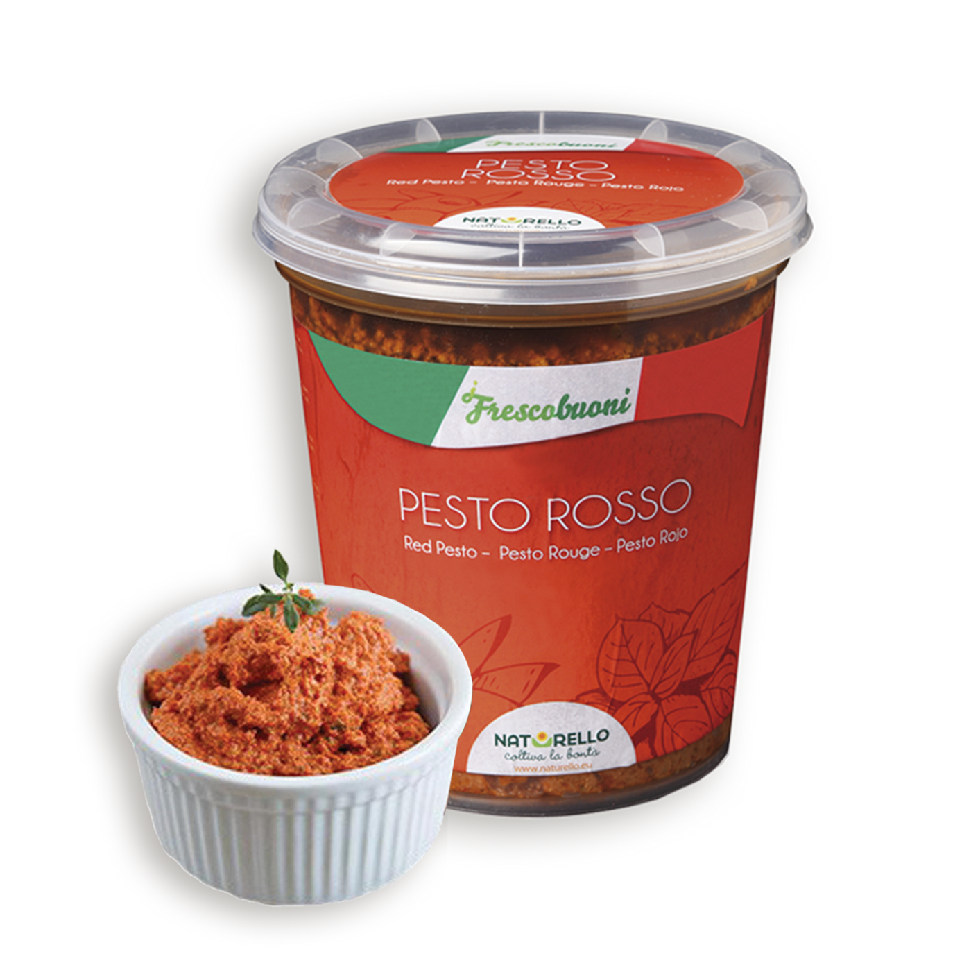 Salsa fresca de pesto rojo
