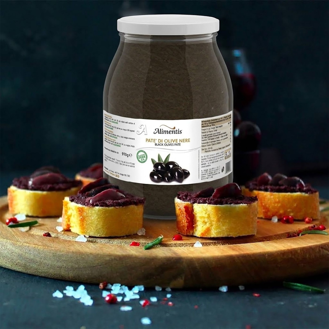 ricetta per Pate di olive nere