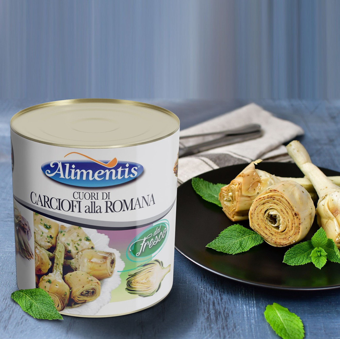 receta de Corazones de alcachofa a la romana con pie y en aceite