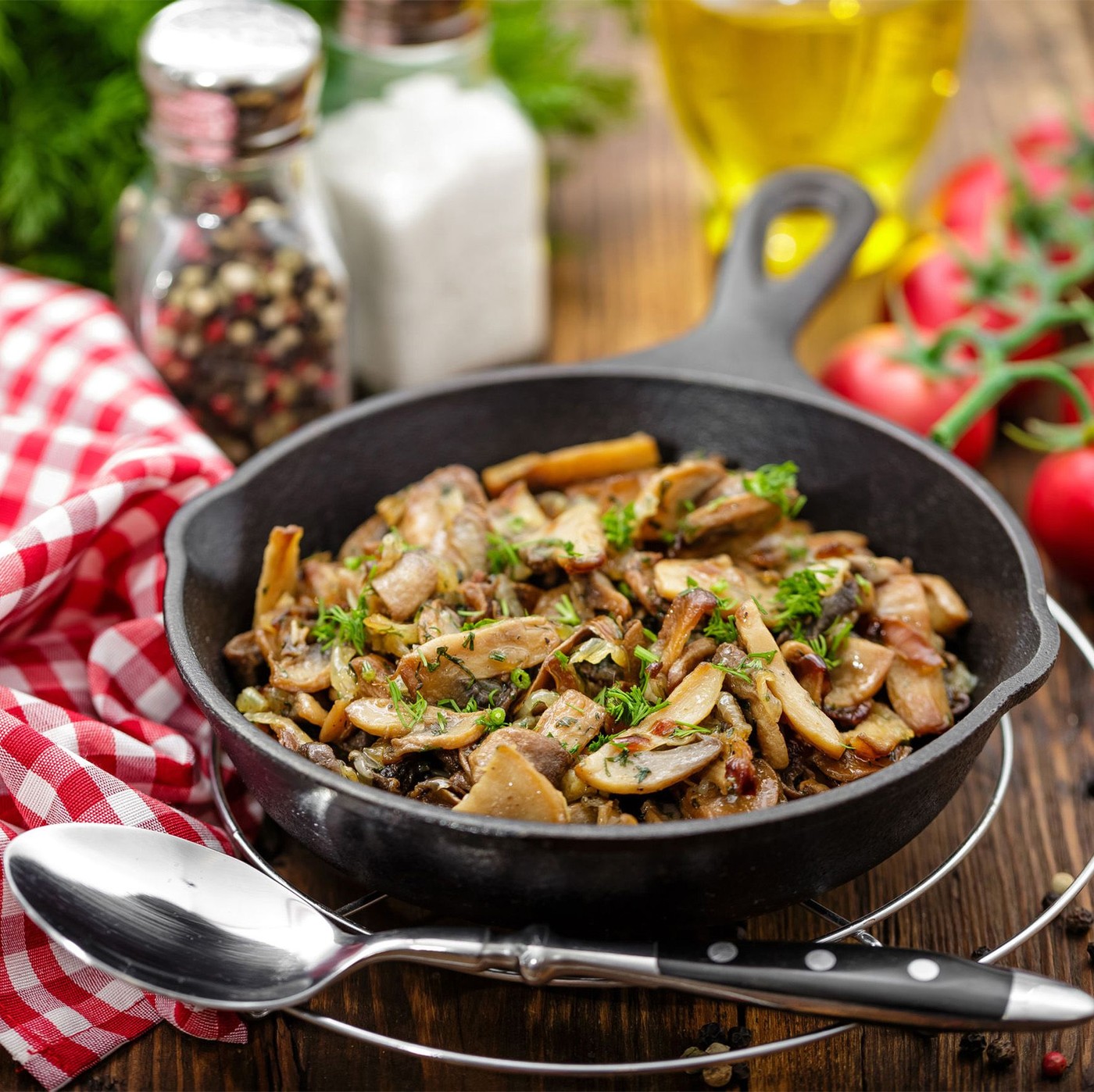 receta de Champiñones a láminas al natural