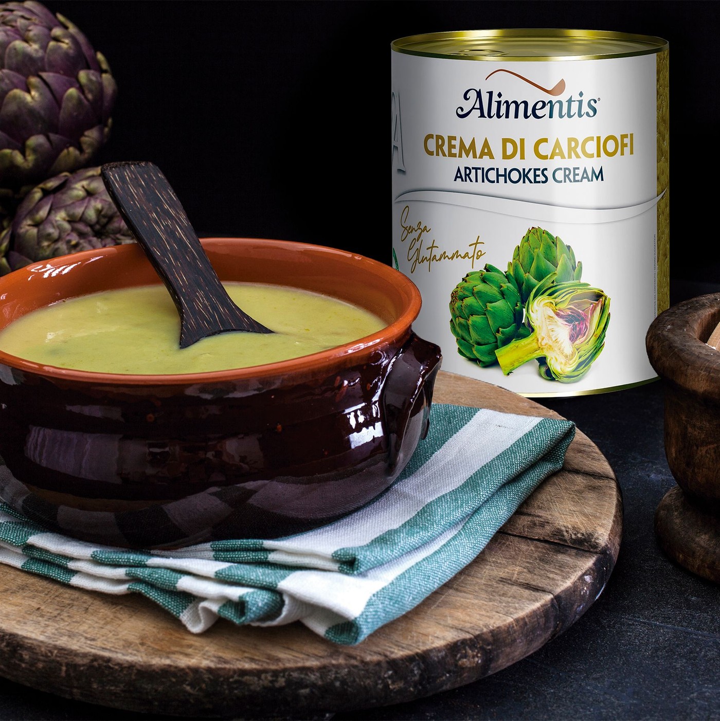 receta de Crema de alcachofas