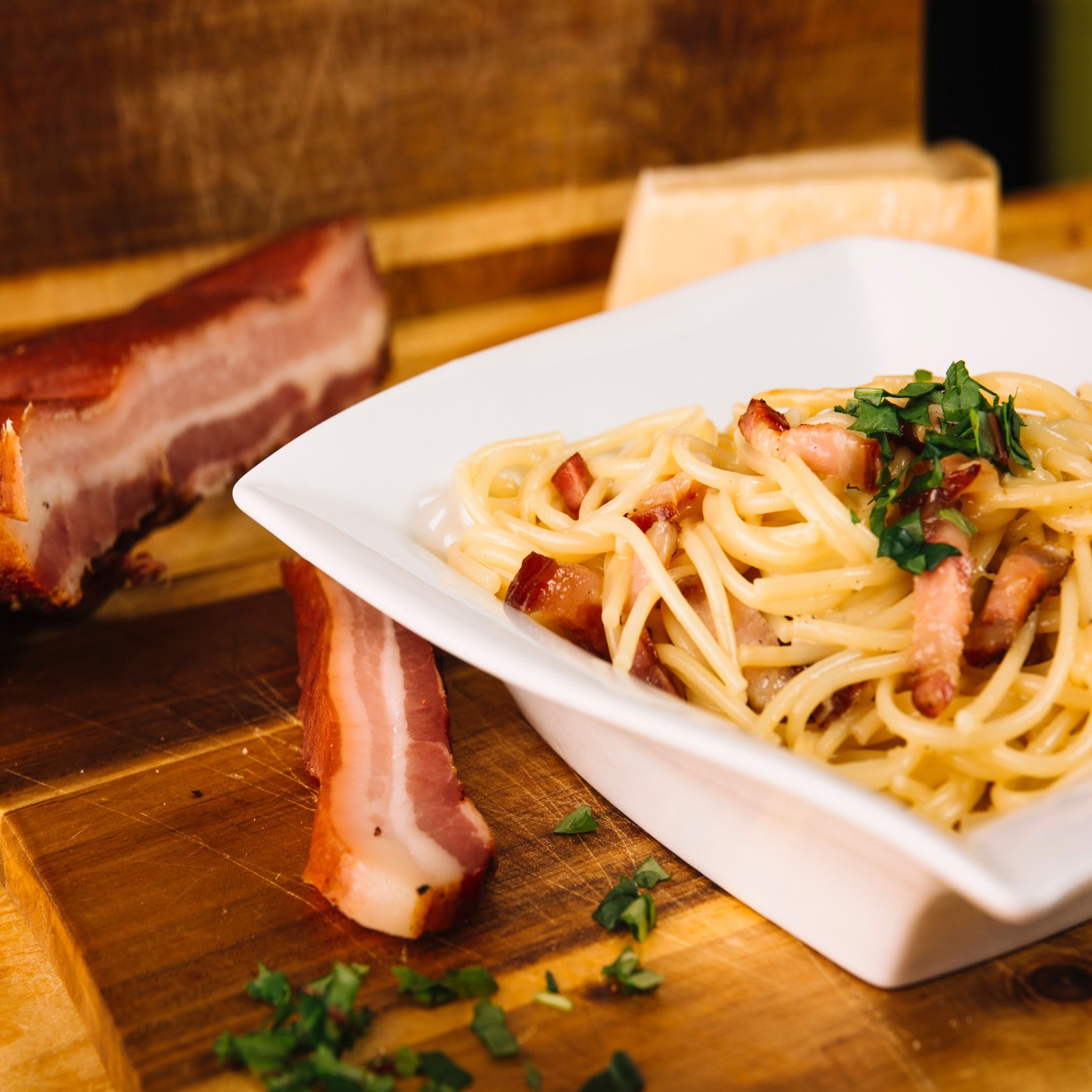 receta de Pancetta affumicata mitad