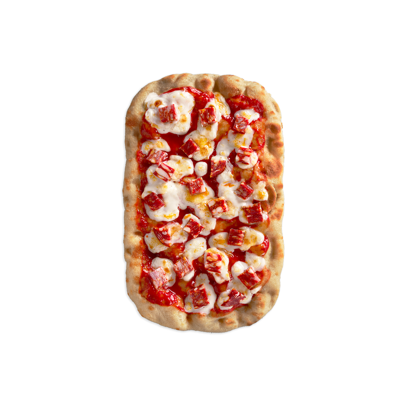 Pinsa diavola con salame piccante