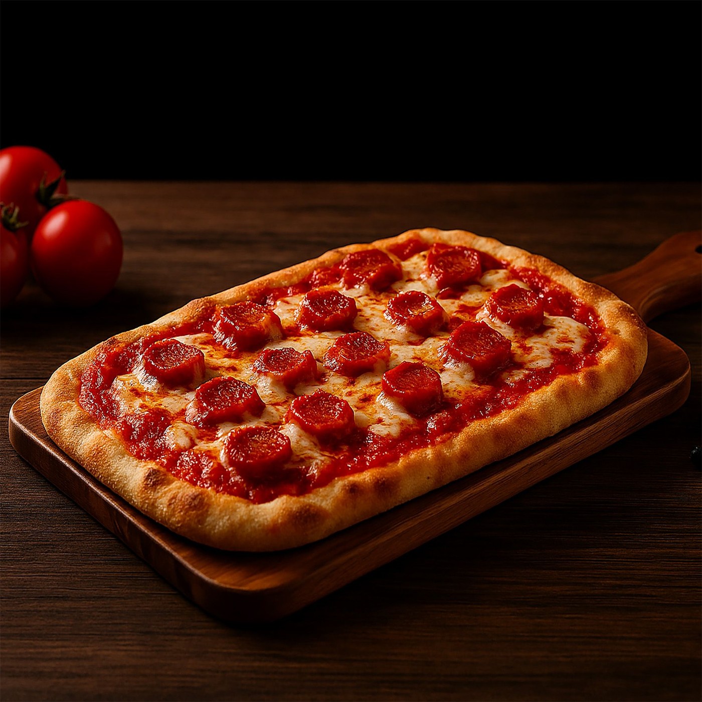 receta de Pinsa diavola con salame piccante