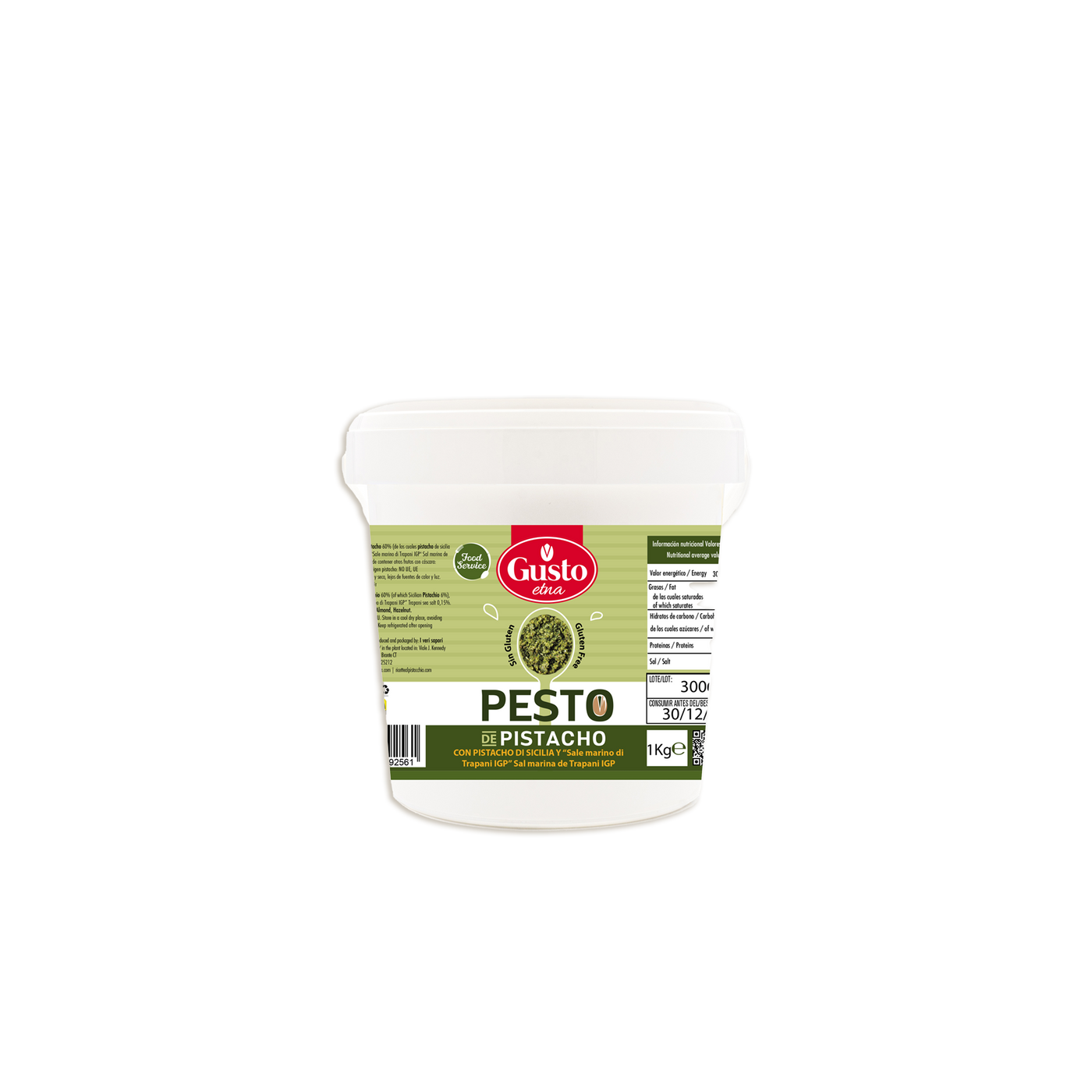 Pesto de pistacho y sal marina de trapani I.G.P.