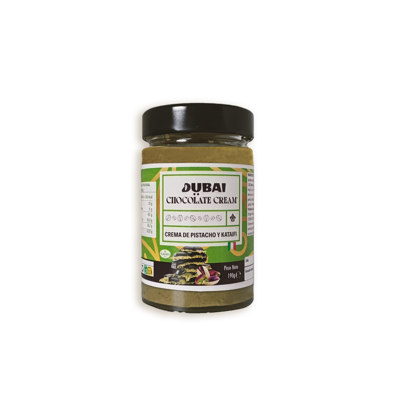 Crema de chocolate de dubai