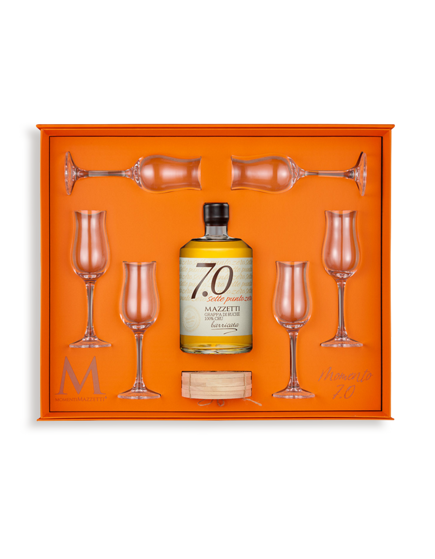 Grappa momento 7.0 con 6 copas.