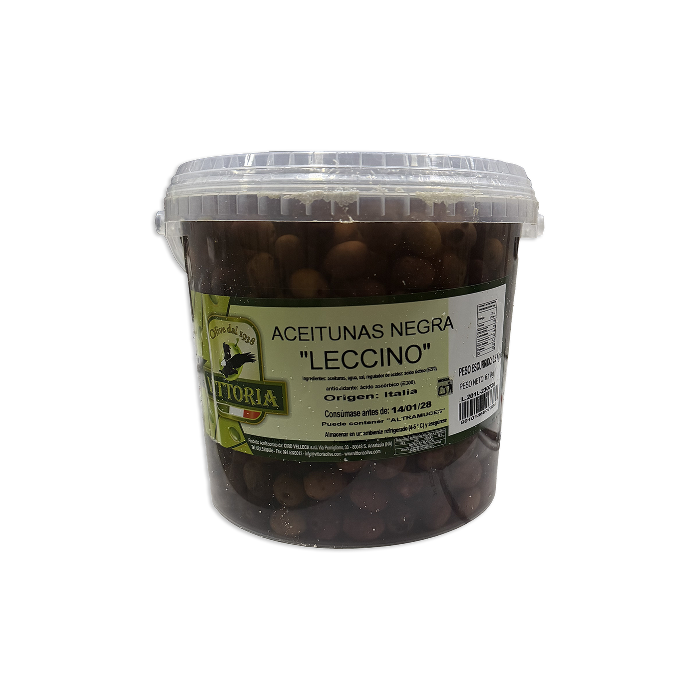Aceitunas negras leccino