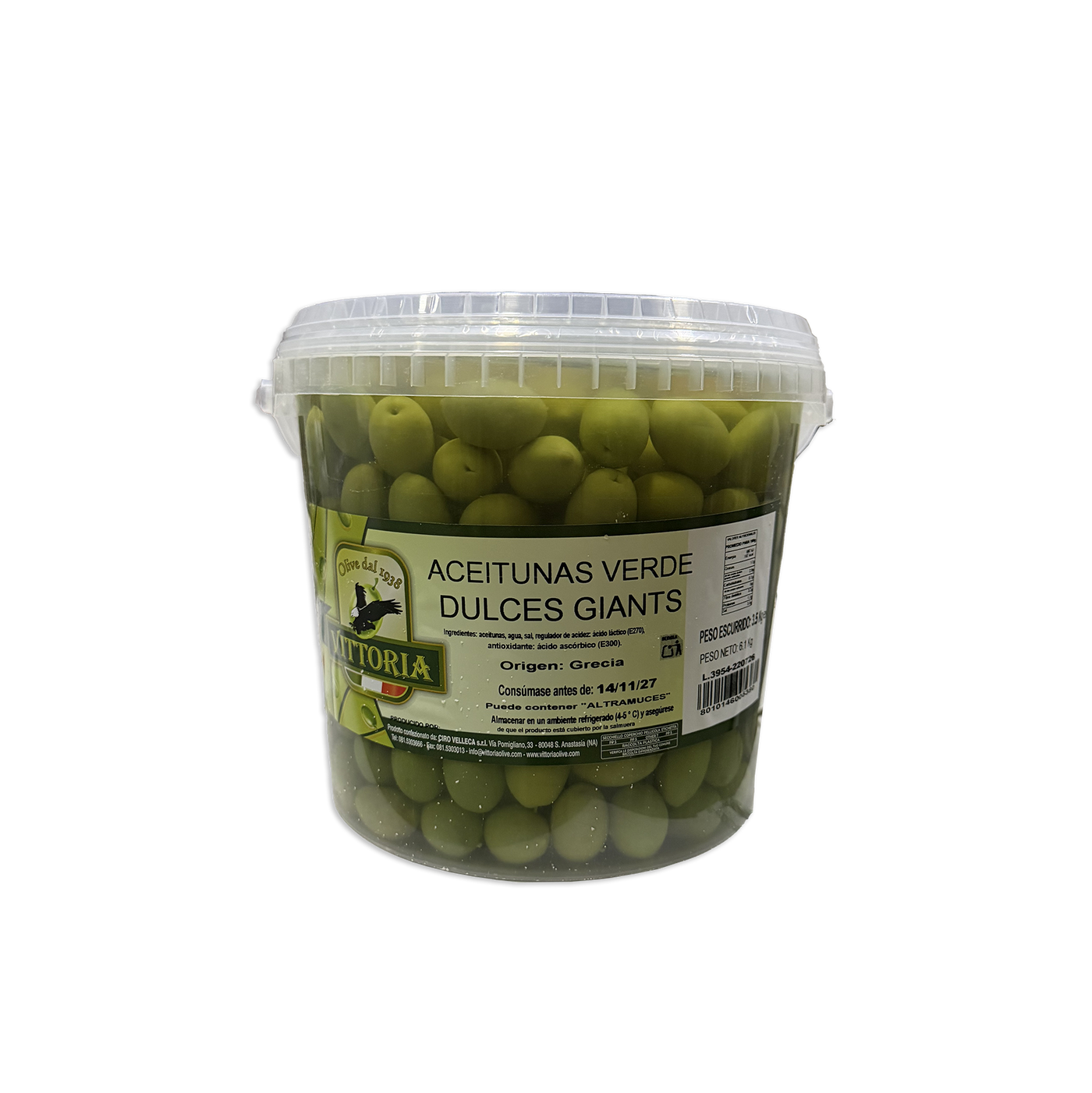 Aceitunas dulces gigantes