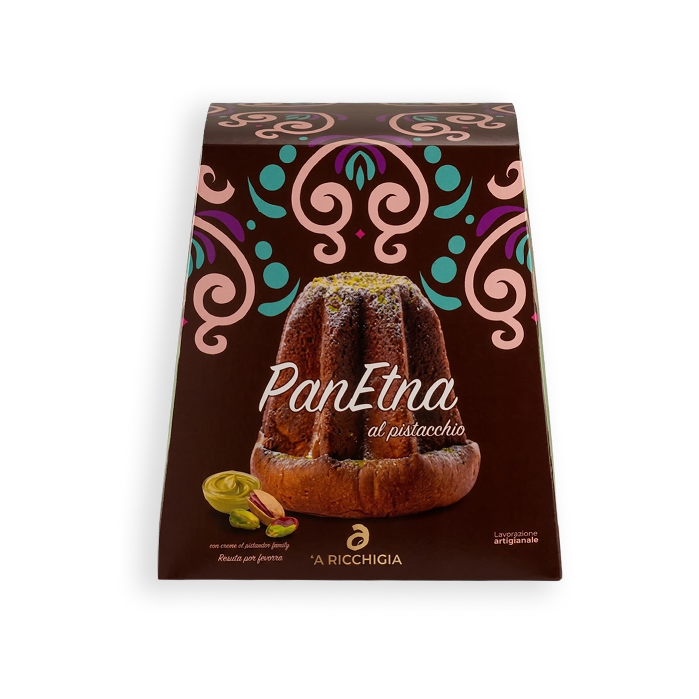 Pandoro al pistacho con speedy cream