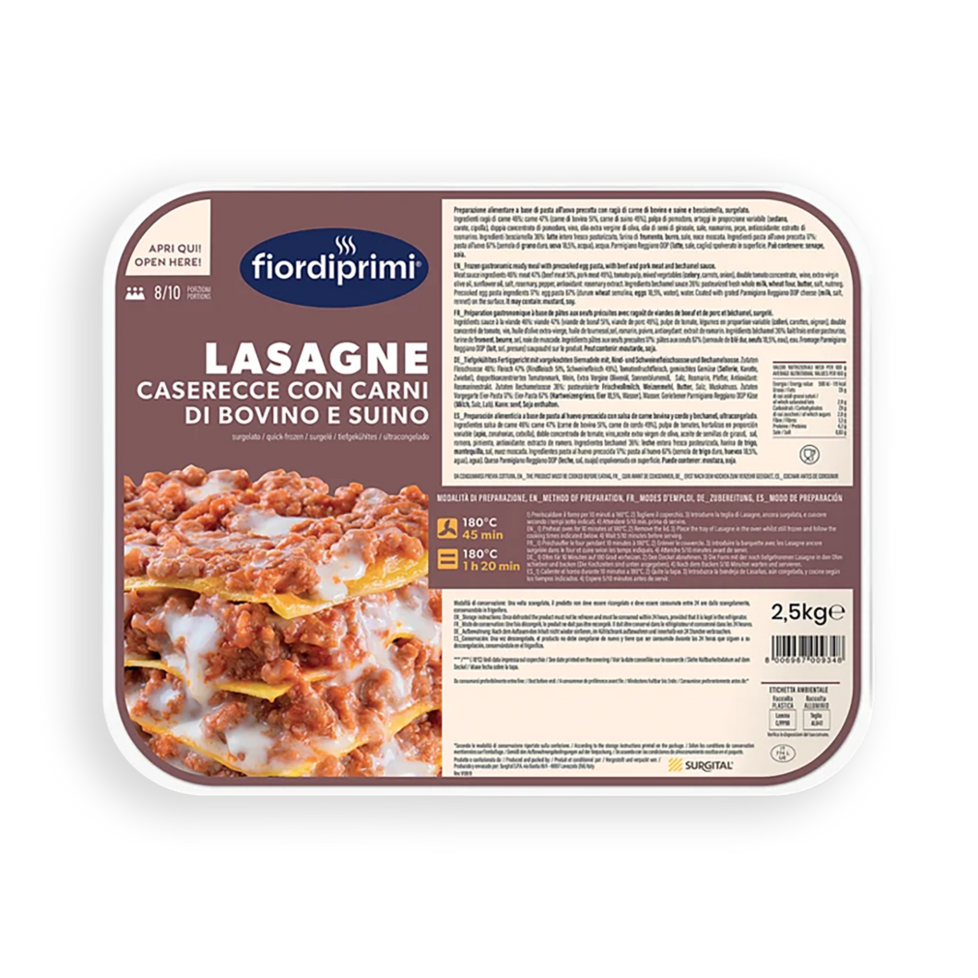 Lasaña boloñesa casera