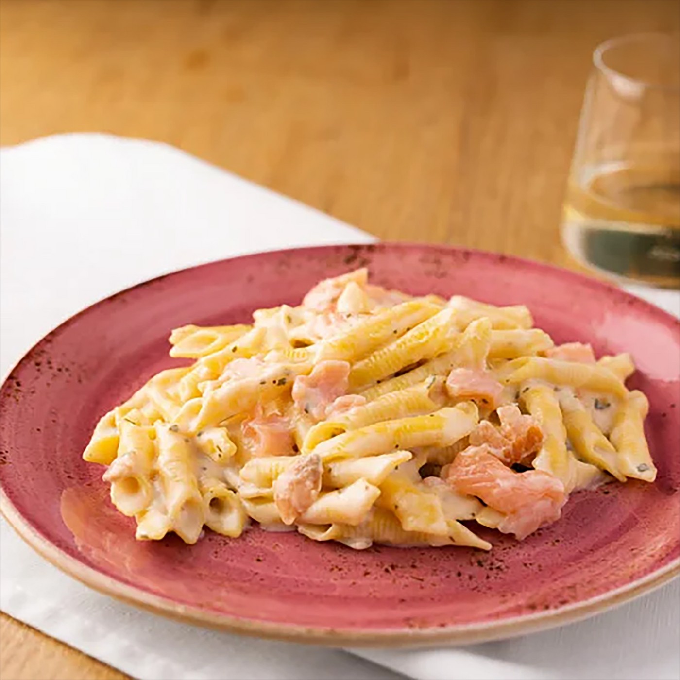receta de Garganelli al salmone