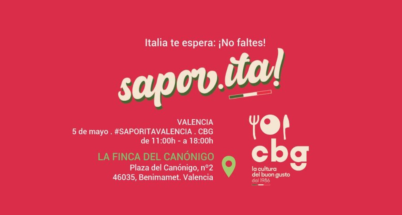 Saporita Valencia: la auténtica gastronomía italiana para el canal Horeca llega a Finca de los Canónigos