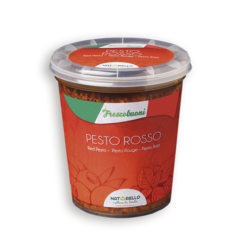 Salsa fresca de pesto rojo