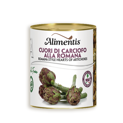 Corazones de alcachofa a la romana con pie y en aceite