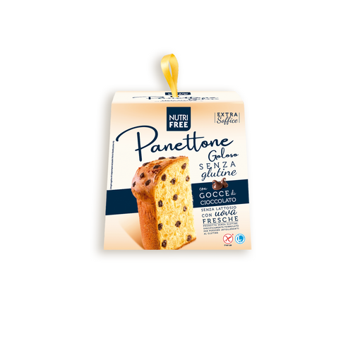 Panettone goloso con gocce di cioccolato