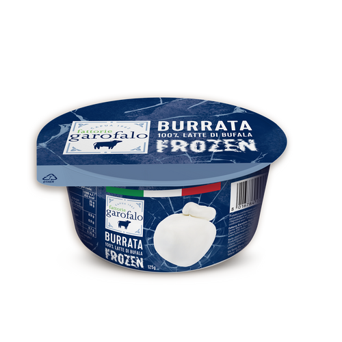 Burrata de búfala congelada