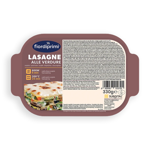Lasaña de verduras