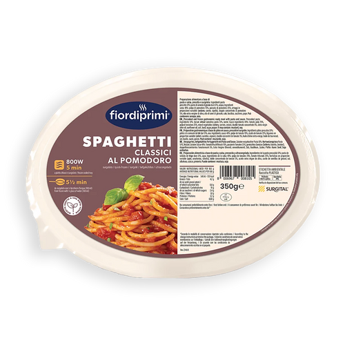 Spaghetti clásico con salsa de tomate