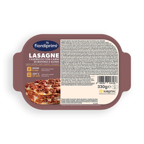 Lasaña casera con carne
